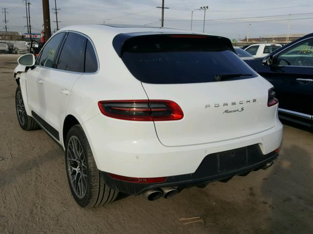 WP1AB2A50FLB58381 - 2015 PORSCHE MACAN S WHITE photo 3