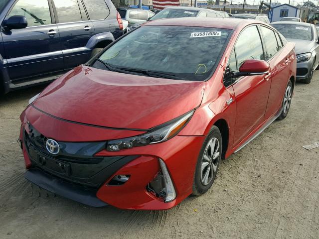 JTDKARFP5H3034301 - 2017 TOYOTA PRIUS PRIM წითელი ფოტო 2