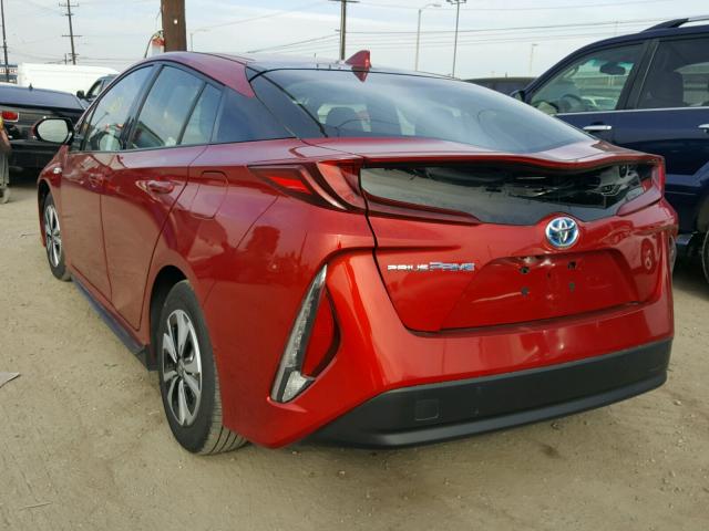 JTDKARFP5H3034301 - 2017 TOYOTA PRIUS PRIM წითელი ფოტო 3