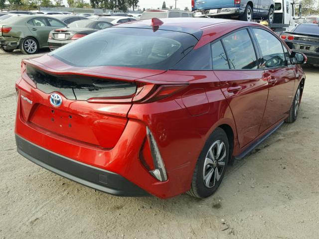 JTDKARFP5H3034301 - 2017 TOYOTA PRIUS PRIM წითელი ფოტო 4