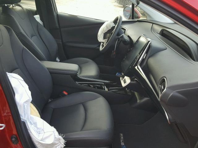 JTDKARFP5H3034301 - 2017 TOYOTA PRIUS PRIM წითელი ფოტო 5