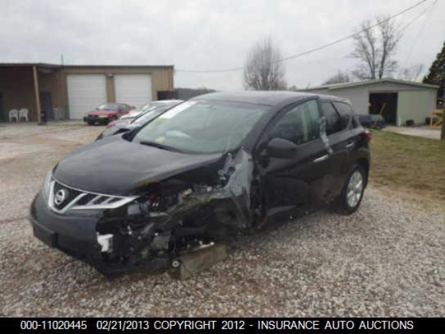 JN8AZ1MU6BW053643 - 2011 NISSAN MURANO S/SL/LE BLACK photo 2