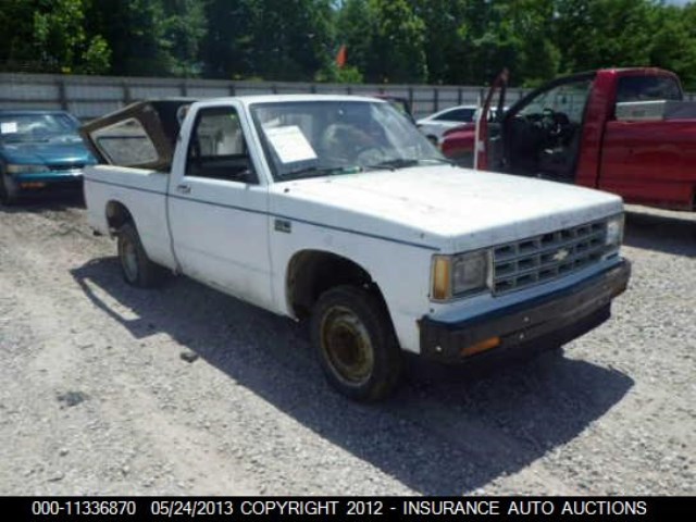 1GCBS14E7G2167601 - 1986 CHEVROLET 'S'TRUCK S10 WHITE photo 1