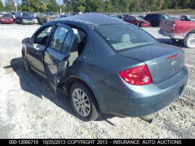 1G1AT58H497181362 - 2009 CHEVROLET COBALT LT BLUE photo 3