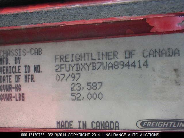 2FUYDXYB7WA894414 - 1998 FREIGHTLINER CONVENTIONAL FLD120 RED photo 9