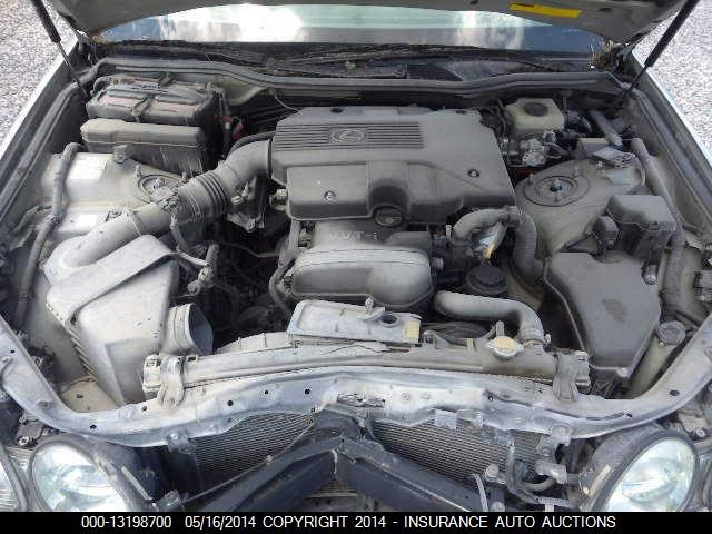 JT8BD69S610116422 - 2001 LEXUS GS300 SILVER photo 10