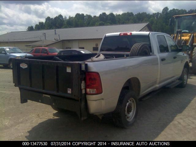 3D7TT2CT3AG128953 - 2010 DODGE RAM 2500 SILVER photo 4