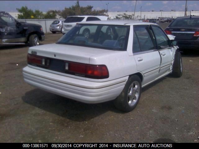 3MARM10J2RR619318 - 1994 MERCURY TRACER TRIO WHITE photo 4