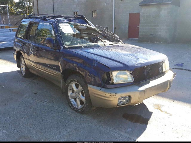 JF1SF65551H708591 - 2001 SUBARU FORESTER S BLUE photo 1