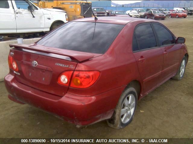 2T1BR32E34C176755 - 2004 TOYOTA COROLLA (U.S.) CE/LE/S RED photo 4