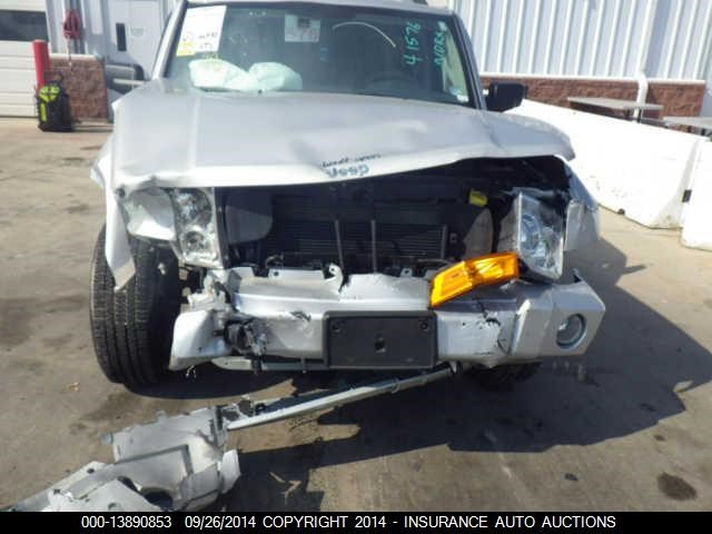 1J8HG58N76C144902 - 2006 JEEP COMMANDER LIMITED SILVER photo 6