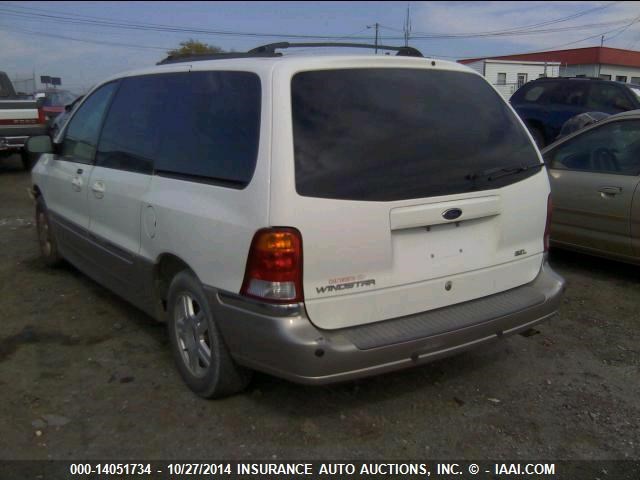 2FMZA53442BB24107 - 2002 FORD WINDSTAR SEL WHITE photo 3