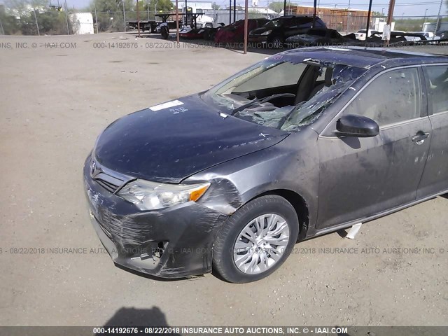 4T4BF1FK2CR172311 - 2012 TOYOTA CAMRY SE/LE/XLE GRAY photo 6