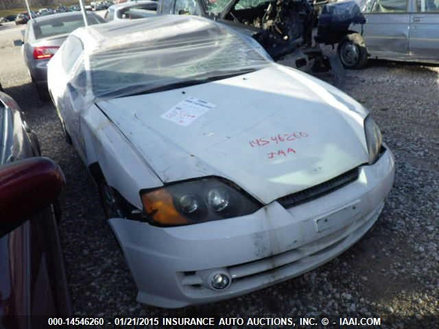 KMHHN65F93U055009 - 2003 HYUNDAI TIBURON GT WHITE photo 1