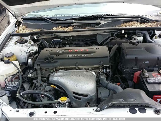 4T1BE32K95U001217 - 2005 TOYOTA CAMRY LE/XLE/SE WHITE photo 10