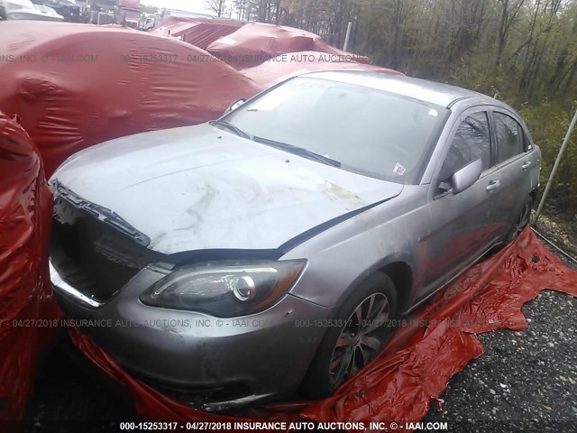 1C3CCBBB8DN683559 - 2013 CHRYSLER 200 TOURING GRAY photo 2