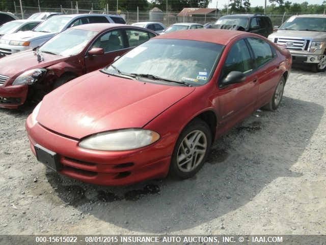 2B3AD46R01H510479 - 2001 DODGE INTREPID SE BURGUNDY photo 2