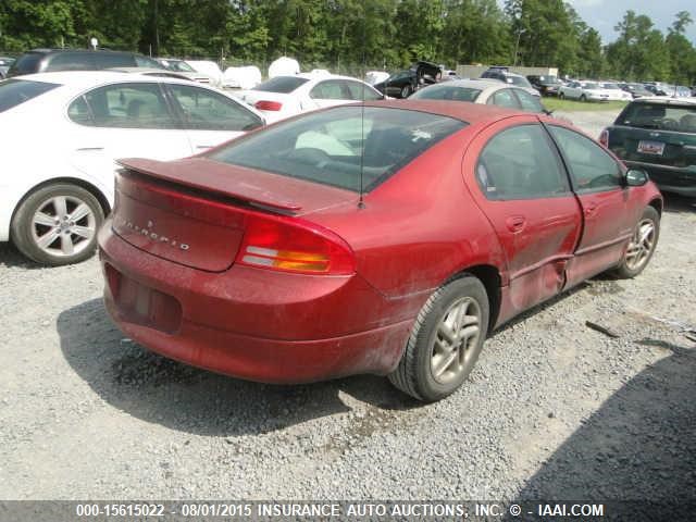 2B3AD46R01H510479 - 2001 DODGE INTREPID SE BURGUNDY photo 4