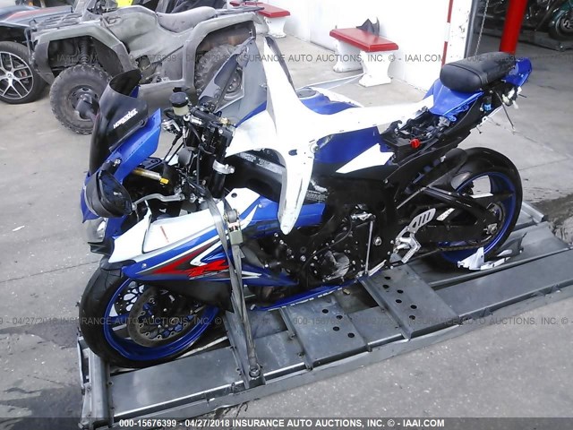 JS1GR7LA682104438 - 2008 SUZUKI GSX-R750 BLUE photo 2