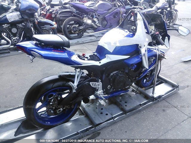 JS1GR7LA682104438 - 2008 SUZUKI GSX-R750 BLUE photo 4