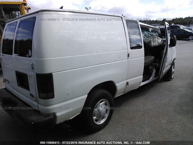 1FTNE24W47DA14312 - 2007 FORD ECONOLINE VAN E250 VAN WHITE photo 4