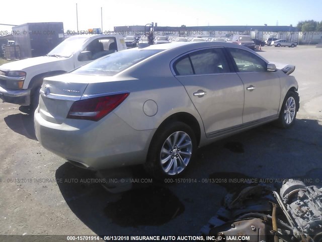 1G4GB5G36FF111501 - 2015 BUICK LACROSSE GOLD photo 4