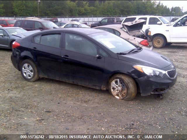 KNAFK4A69F5287281 - 2015 KIA FORTE LX BLACK photo 1