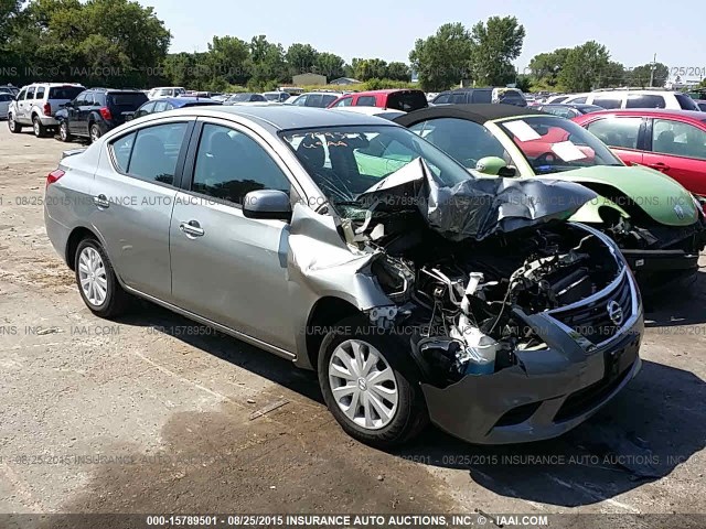 3N1CN7APXDL865654 - 2013 NISSAN VERSA S/S PLUS/SV/SL GRAY photo 1