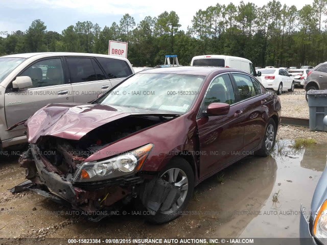 1HGCP2F45CA147445 - 2012 HONDA ACCORD LXP MAROON photo 2