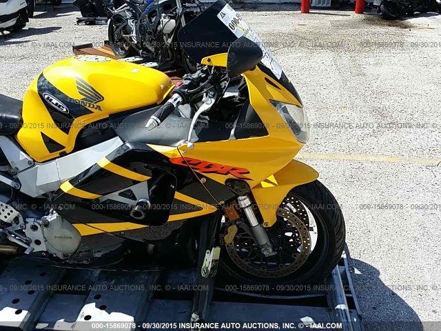 JH2SC4408YM001961 - 2000 HONDA CBR900RR  YELLOW photo 5