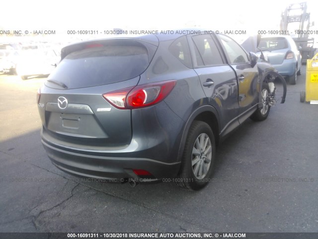 JM3KE2CE0D0117622 - 2013 MAZDA CX-5 TOURING GRAY photo 4