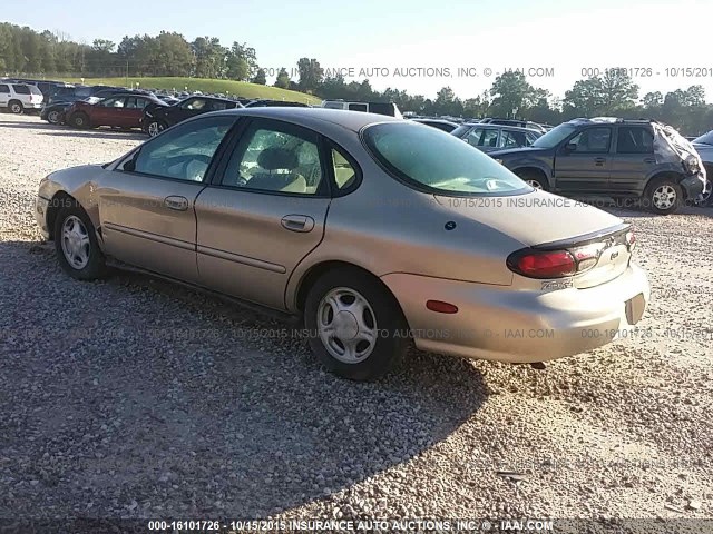 1FAFP52U8WA280164 - 1998 FORD TAURUS LX/SE/SPORT GOLD photo 3