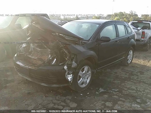 1B3HB28B28D782614 - 2008 DODGE CALIBER SE BLACK photo 2