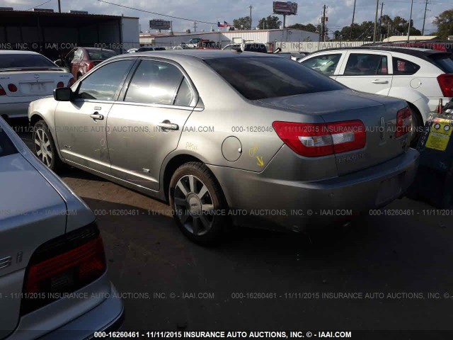 3LNHM28T29R621167 - 2009 LINCOLN MKZ AWD SILVER photo 3