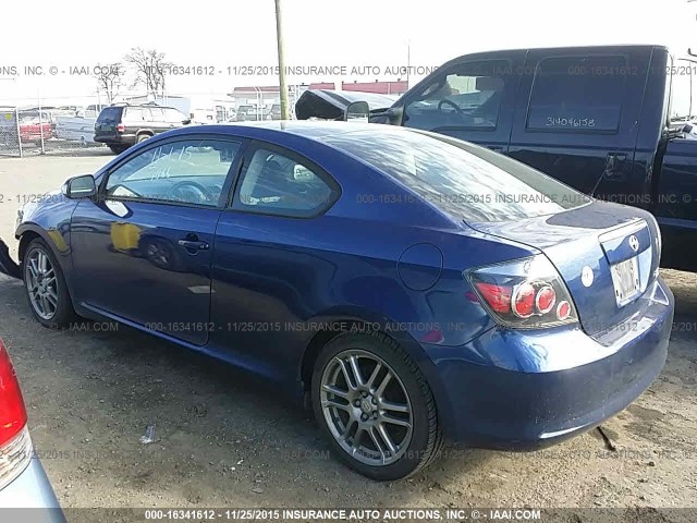 JTKDE167680257066 - 2008 TOYOTA SCION BLUE photo 3