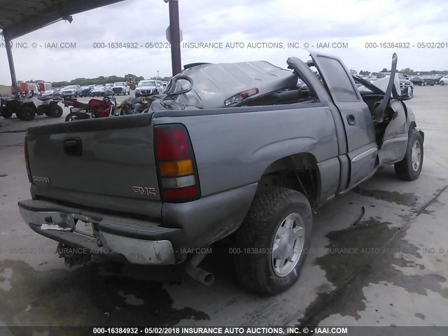 2GTEC13Z861297903 - 2006 GMC SIERRA C1500 GRAY photo 4