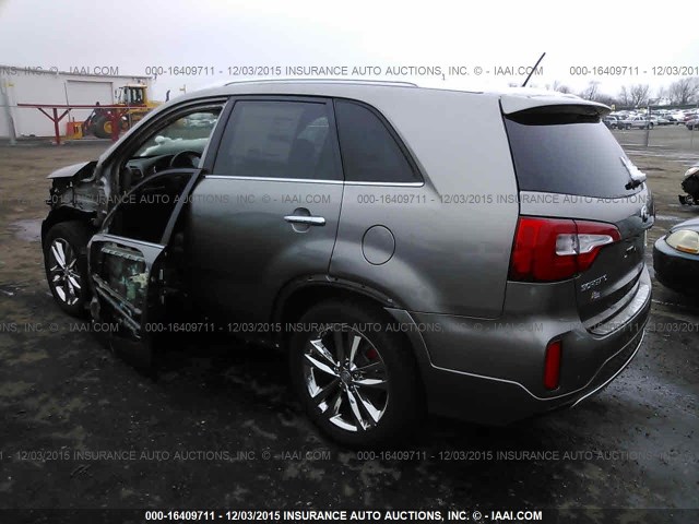 5XYKWDA78FG618017 - 2015 KIA SORENTO SX/SX LIMITED GRAY photo 3