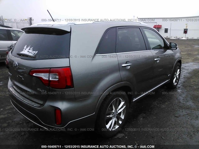 5XYKWDA78FG618017 - 2015 KIA SORENTO SX/SX LIMITED GRAY photo 4