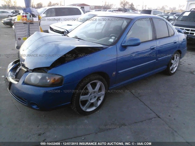 3N1AB51D65L466557 - 2005 NISSAN SENTRA SE-R SPEC V BLUE photo 2