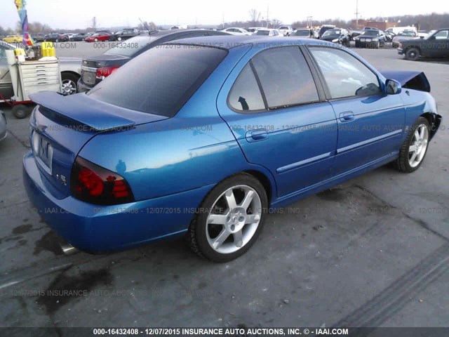 3N1AB51D65L466557 - 2005 NISSAN SENTRA SE-R SPEC V BLUE photo 4