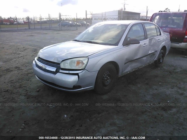 1G1ZS52F25F185469 - 2005 CHEVROLET MALIBU SILVER photo 2