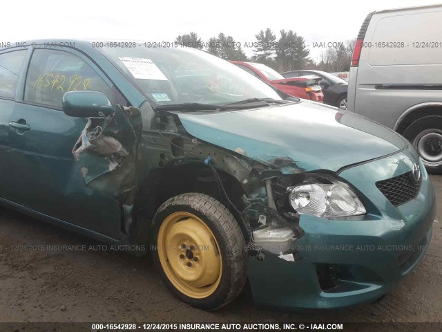 JTDBL40E09J047927 - 2009 TOYOTA COROLLA LE/XLE GREEN photo 6