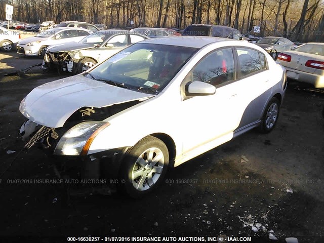 3N1AB6AP1AL716992 - 2010 NISSAN SENTRA 2.0/2.0S/SR/2.0SL SILVER photo 2