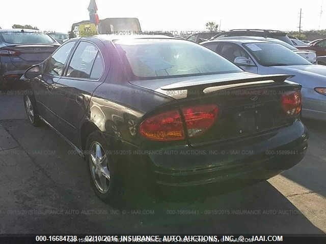 1G3NF52E7YC381849 - 2000 OLDSMOBILE ALERO GLS 黑色 照片 3