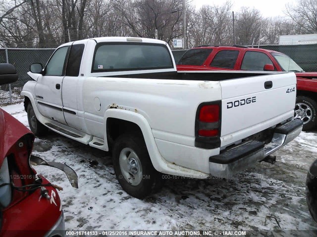 1B7HF13Z71J601063 - 2001 DODGE RAM TRUCK WHITE photo 3