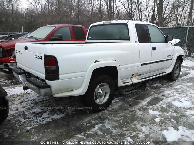 1B7HF13Z71J601063 - 2001 DODGE RAM TRUCK WHITE photo 4