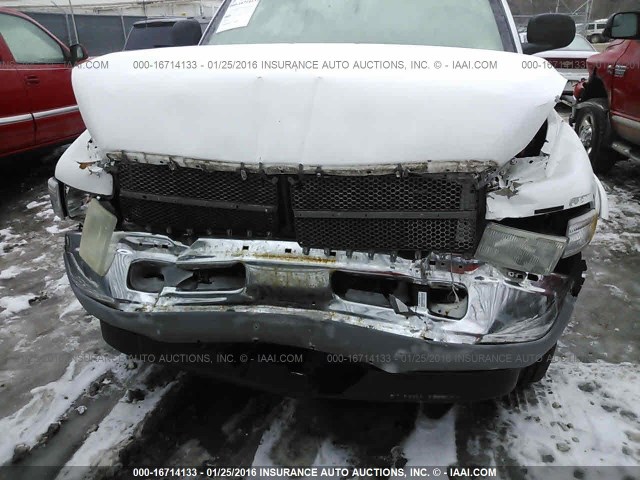 1B7HF13Z71J601063 - 2001 DODGE RAM TRUCK WHITE photo 6