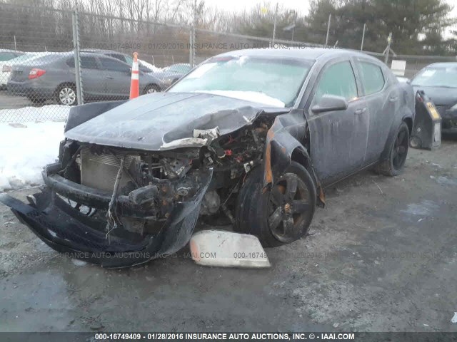 1B3LC56R08N587310 - 2008 DODGE AVENGER SXT BLACK photo 2