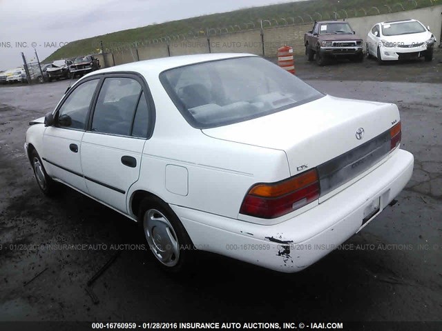 JT2AE09E2P0025909 - 1993 TOYOTA COROLLA LE/DX WHITE photo 3