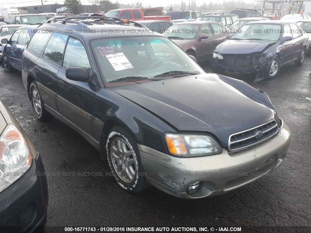 4S3BH675X27610083 - 2002 SUBARU LEGACY OUTBACK AWP 深蓝色 照片 1